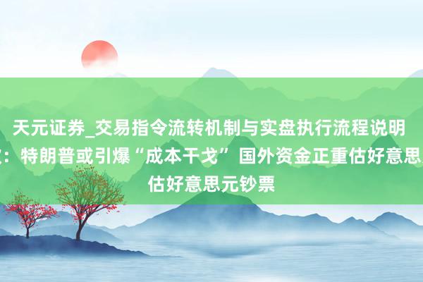 天元证券_交易指令流转机制与实盘执行流程说明 达利欧:特朗普或引爆“成本干戈” 国外资金正重估好意思元钞票